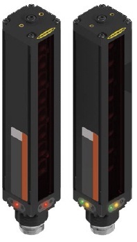 Banner Engineering Safety Light Screen Receiver; 438mm Defined Area; 19.1mm Resolution; 16.5mm Range; 16-30VDC; w/ RS-485